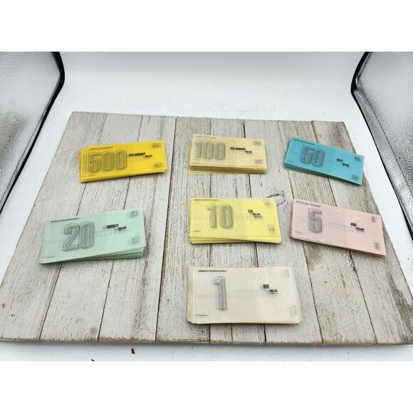 Vintage 1998 Monopoly Millennium 2000 Edition Game Replacement Money and tray - Picture 1 of 10